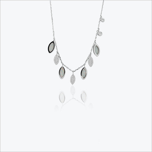 Sylvara Pendant – Sterling Silver in Cascading Grace