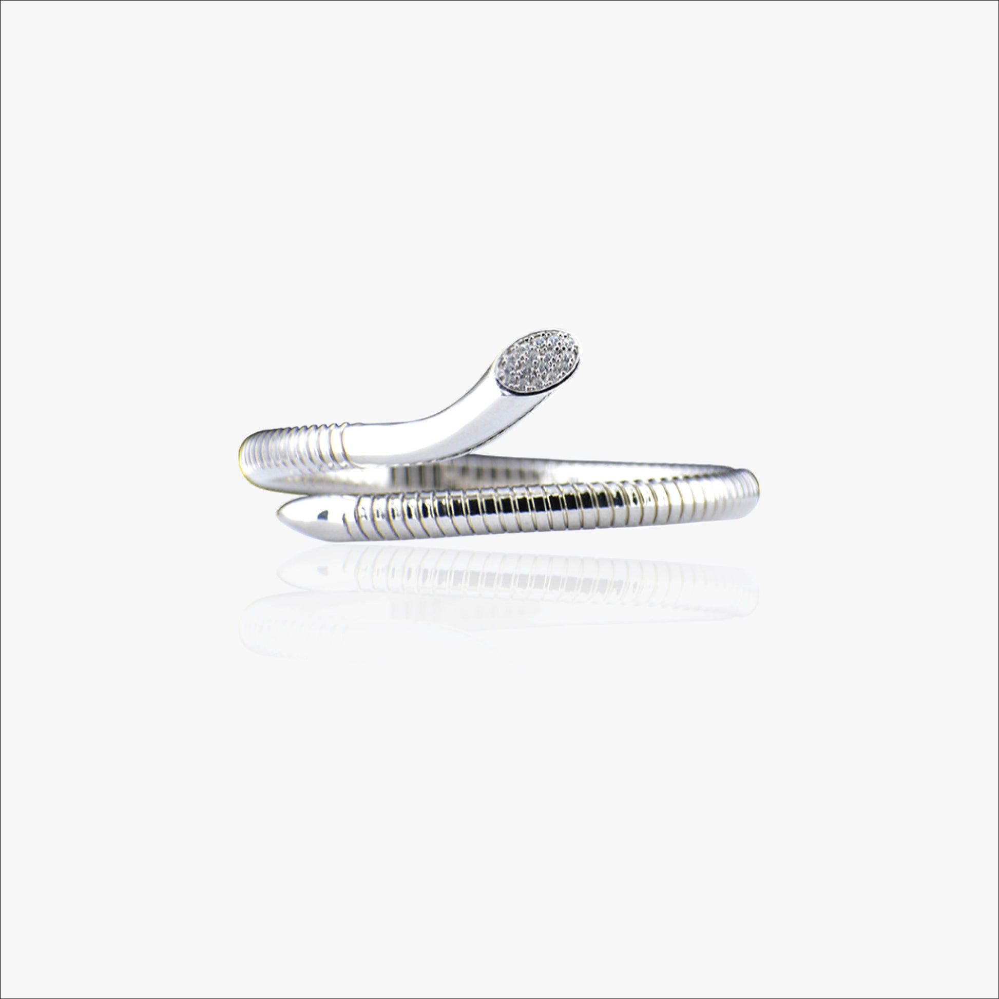 Serpentra Bracelet – Sterling Silver in Coiled Elegance