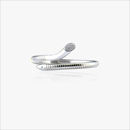 Serpentra Bracelet – Sterling Silver in Coiled Elegance