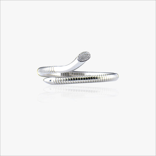 Serpentra Bracelet – Sterling Silver in Coiled Elegance