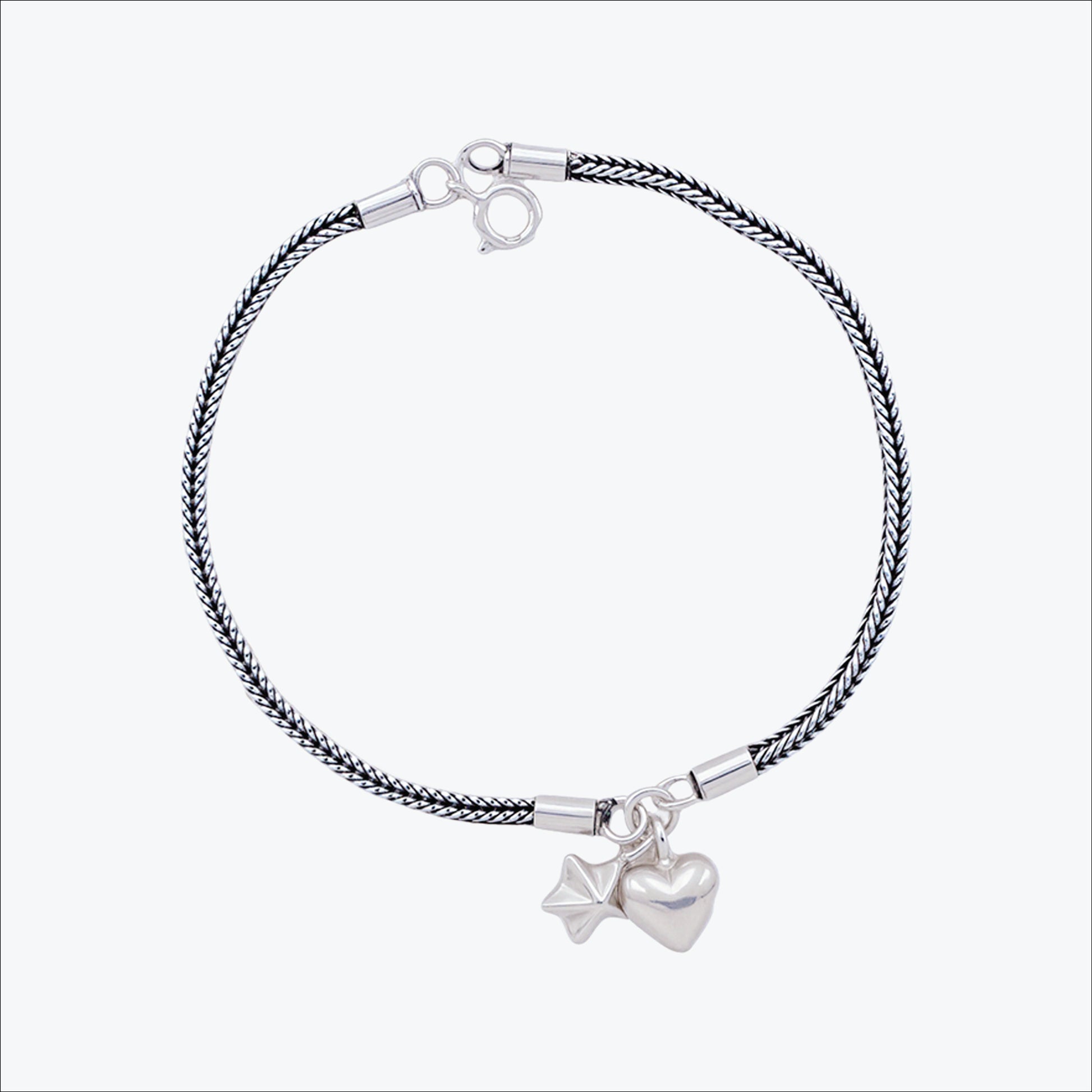 Braidele Anklet – Sterling Silver