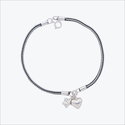 Braidele Anklet – Sterling Silver