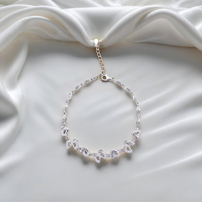Amora Link Bracelet – Sterling Silver in Romantic Grace