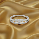 Sterling silver GeoTip Ring