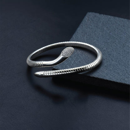Serpentra Bracelet Sterling Silver in Coiled Elegance