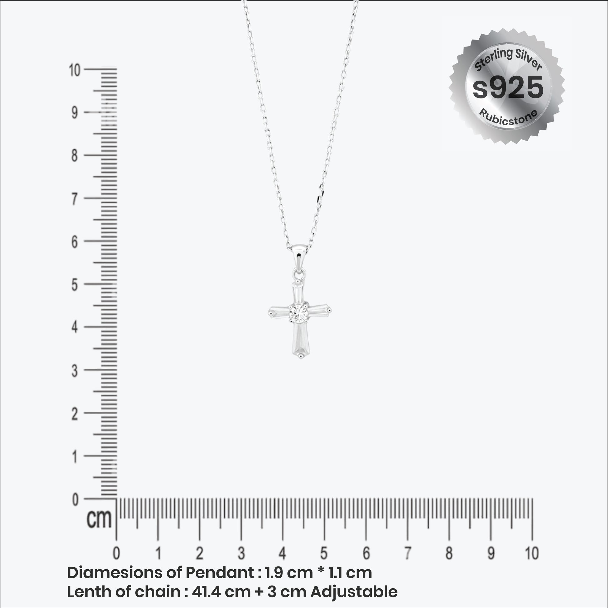 Sterling silver Cross Pendant