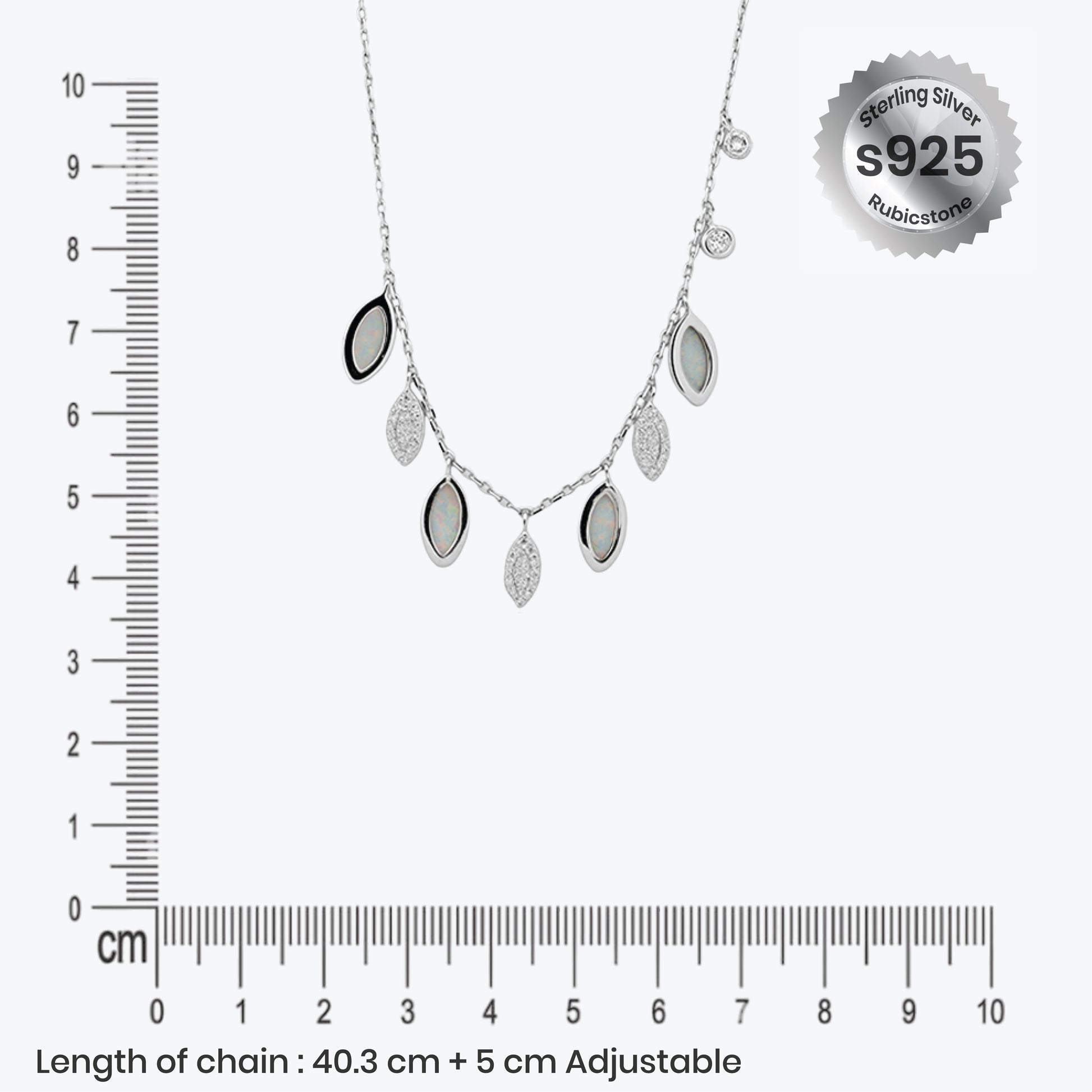 Sylvara Pendant – Sterling Silver in Cascading Grace