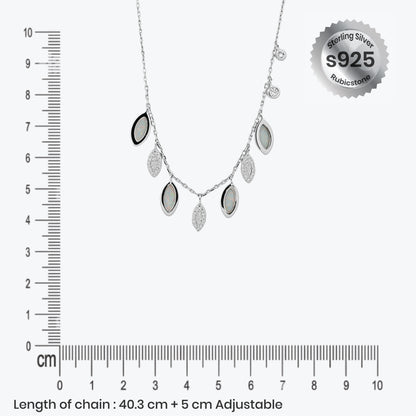 Sylvara Pendant – Sterling Silver in Cascading Grace