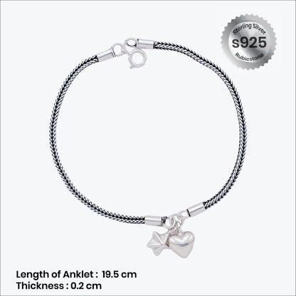 Sterling Silver Braidele Anklet
