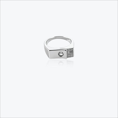 Sterling silver Solgrid Men`s Ring