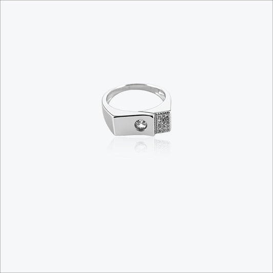 Sterling silver Solgrid Men`s Ring