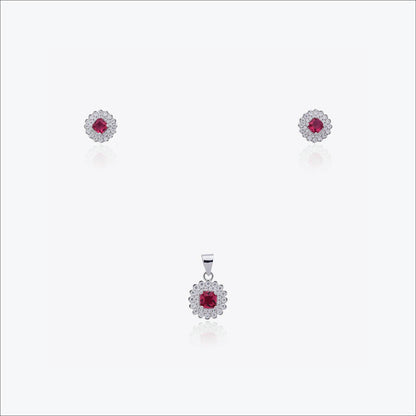Aira Pendant – Sterling Silver in Teardrop Bloom