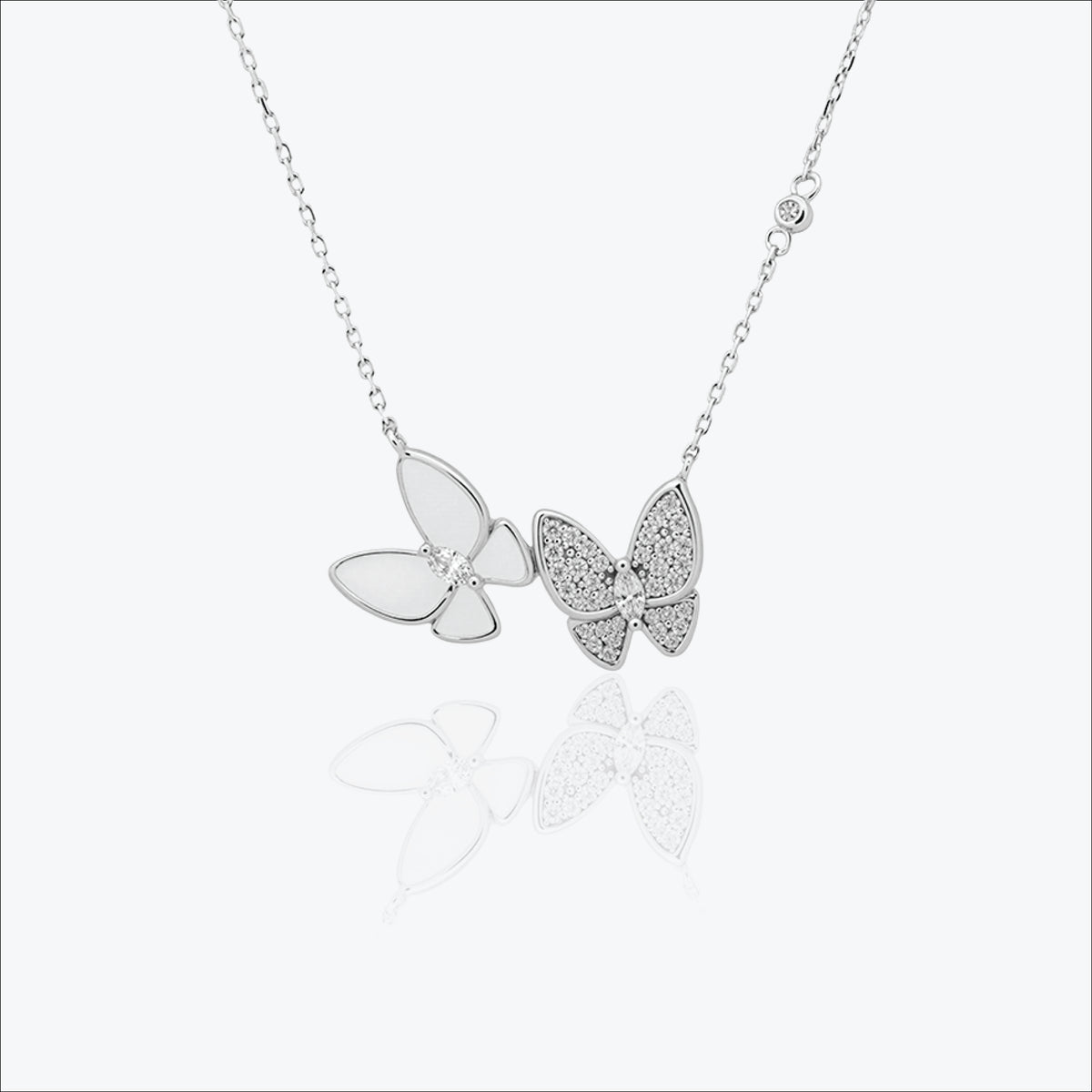 Duaflora Pendant – Sterling Silver in Twin Grace