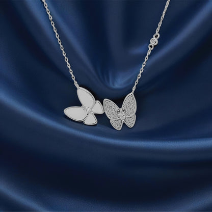 Duaflora Pendant – Sterling Silver in Twin Grace