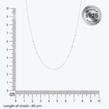 Silver Finelink Women`s Chain