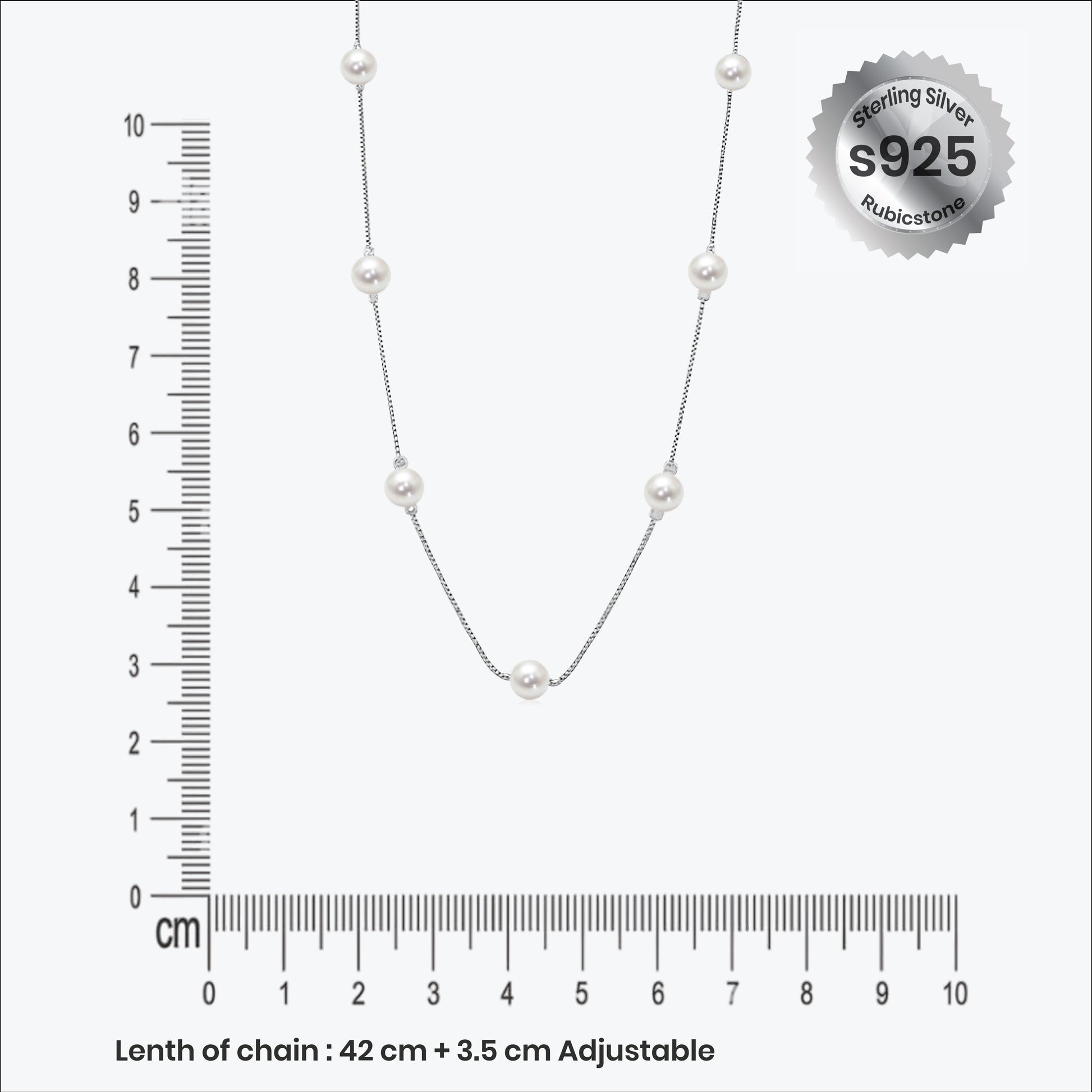 Perlina Pendant – Sterling Silver in Timeless Flow