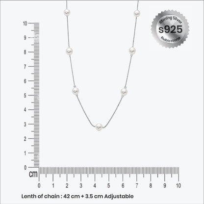 Perlina Pendant – Sterling Silver in Timeless Flow