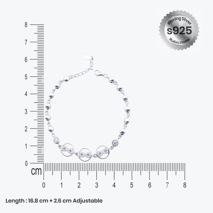  Luma Beads Bracelet– Sterling Silver in Effortless Glow