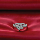 Romantic Heart Women`s Ring in Silver