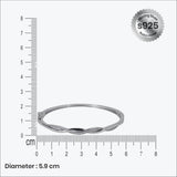Beautifully twisted Bracelet in Silver