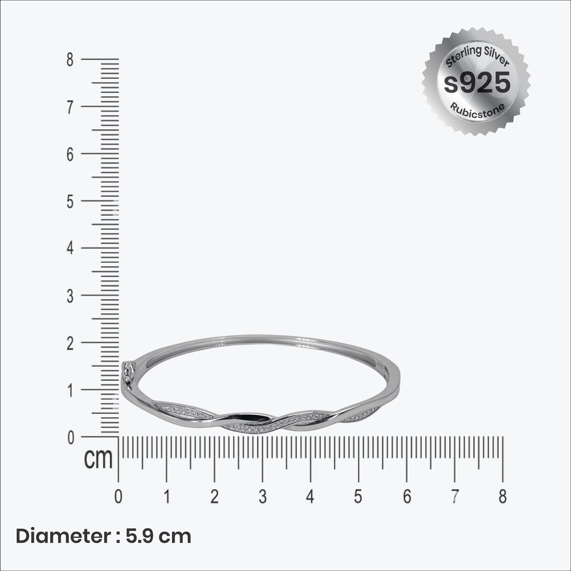 Celestial Flow Bracelet – Sterling Silver with Graceful Sparkle
