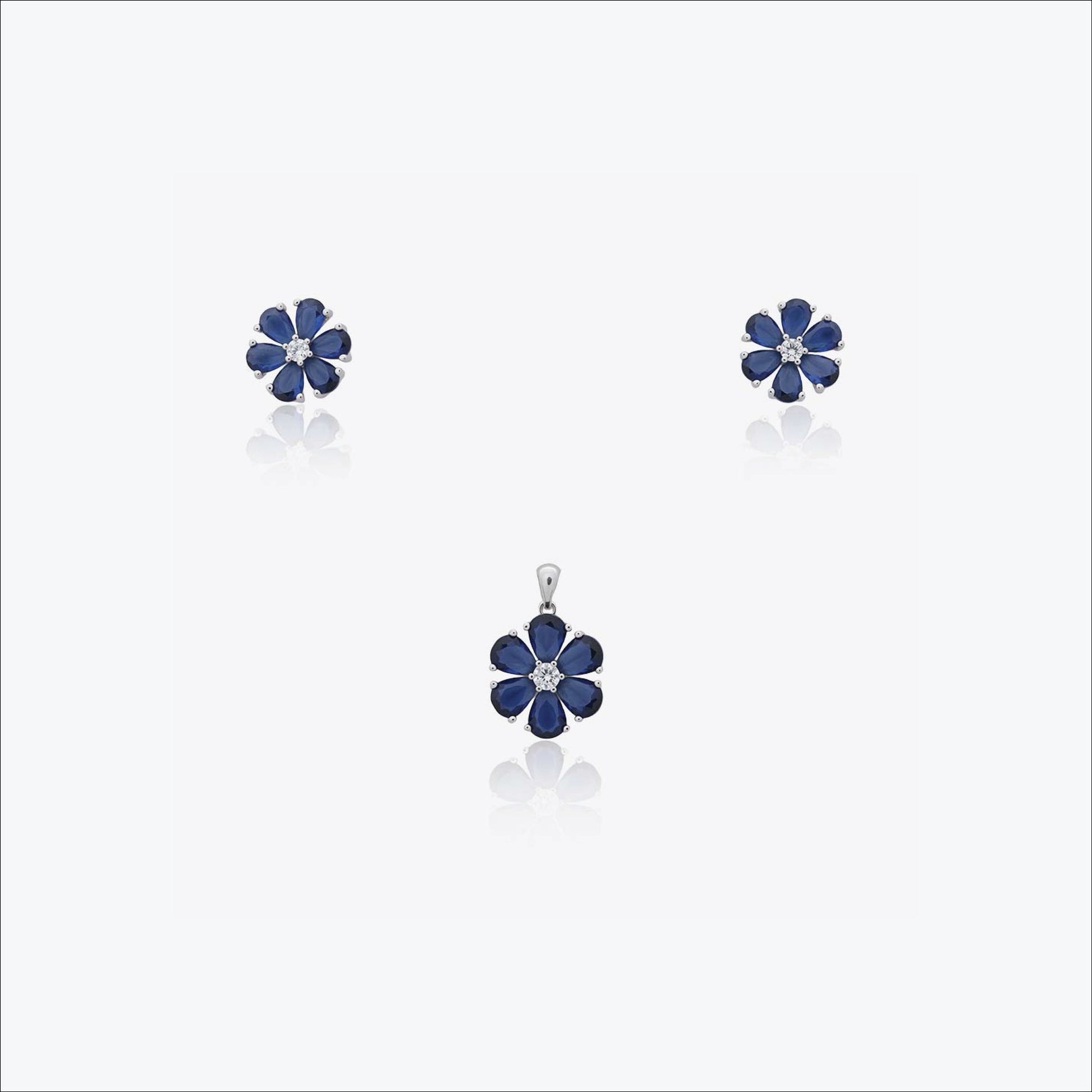 Serene Gem Pendant – Sterling Silver Style