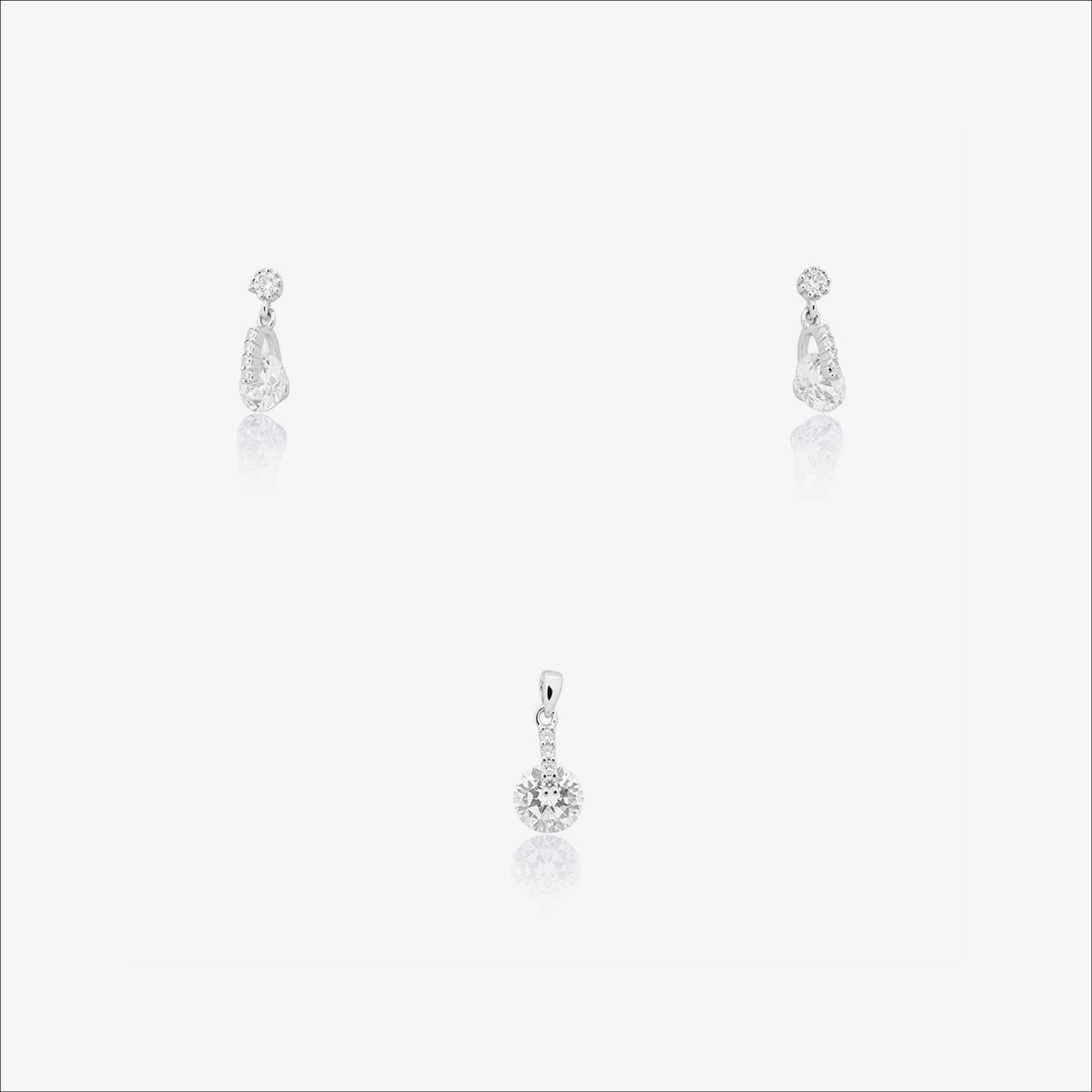 Maris Curve Set – Sterling Silver in Sculpted Elegance