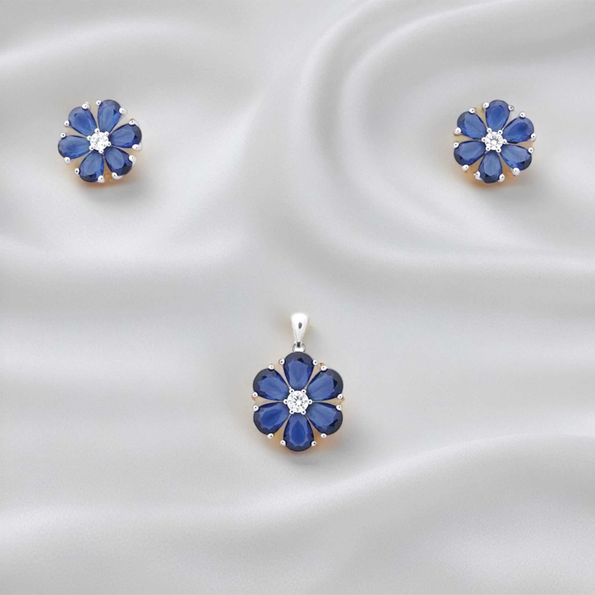 Serene Gem Pendant – Sterling Silver Style