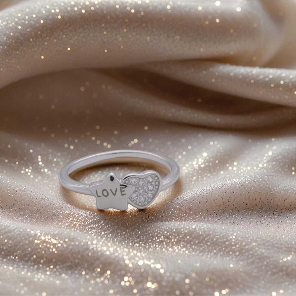 Love Star Ring – A Sterling Silver Charm of Sentiment