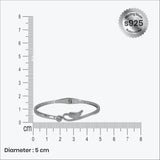 Celestial Wing Bracelet in Silver