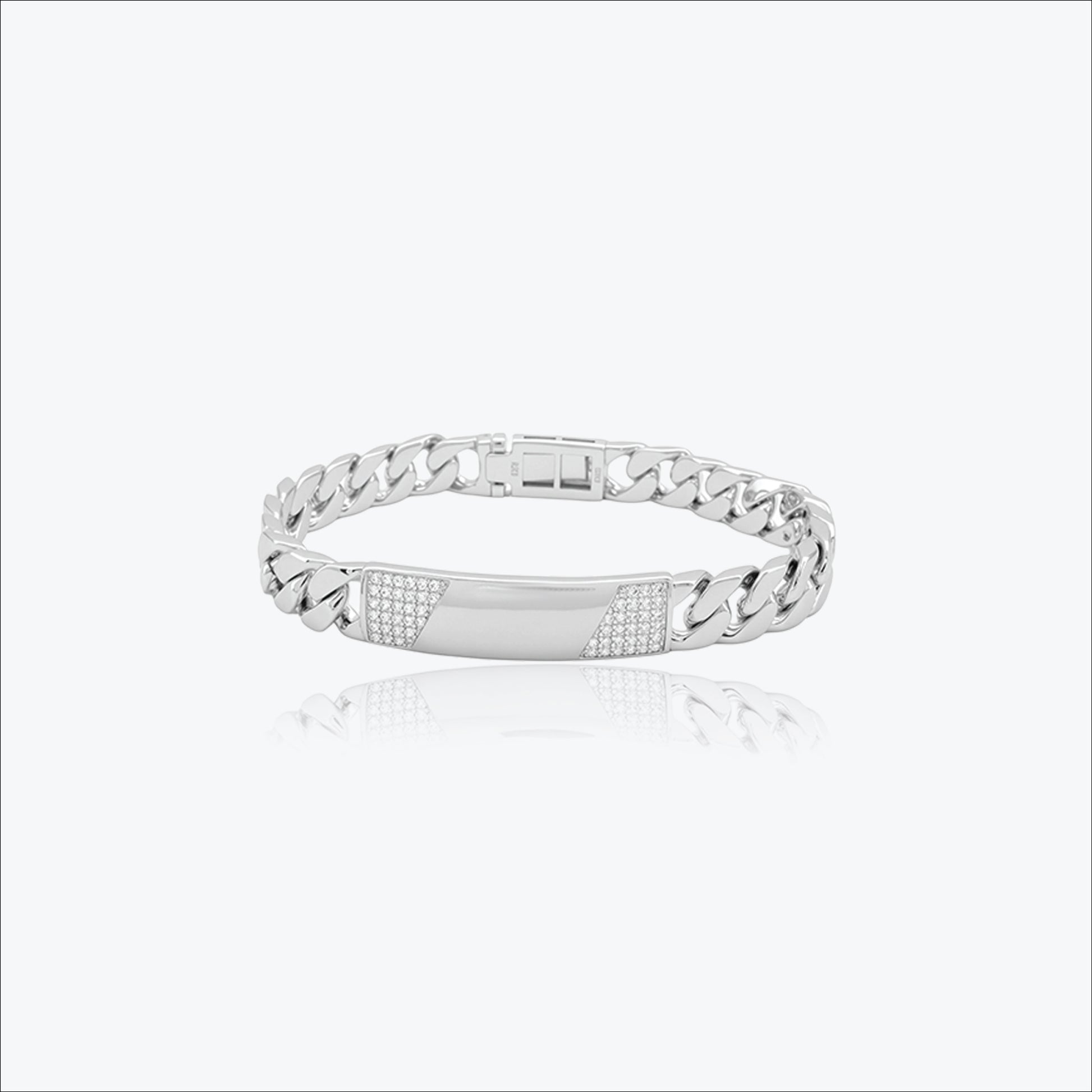 Aegis Plate Bracelet – Sterling Silver in Strength
