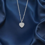 Minimal Heart shaped Pendant in silver