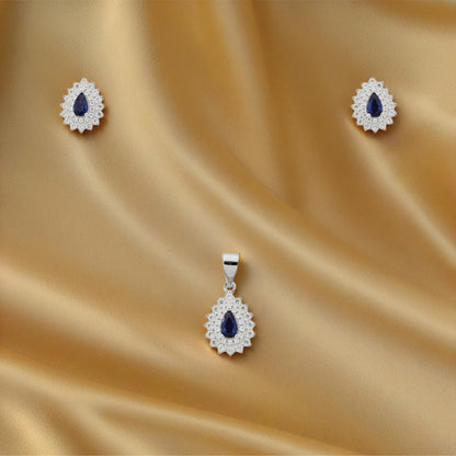 Seren Drop Set – Sterling Silver in Daylight & Dusk