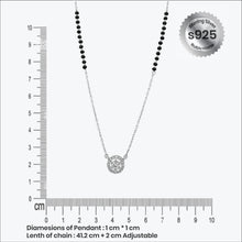 Sterling silver Obscura Halo Pendant