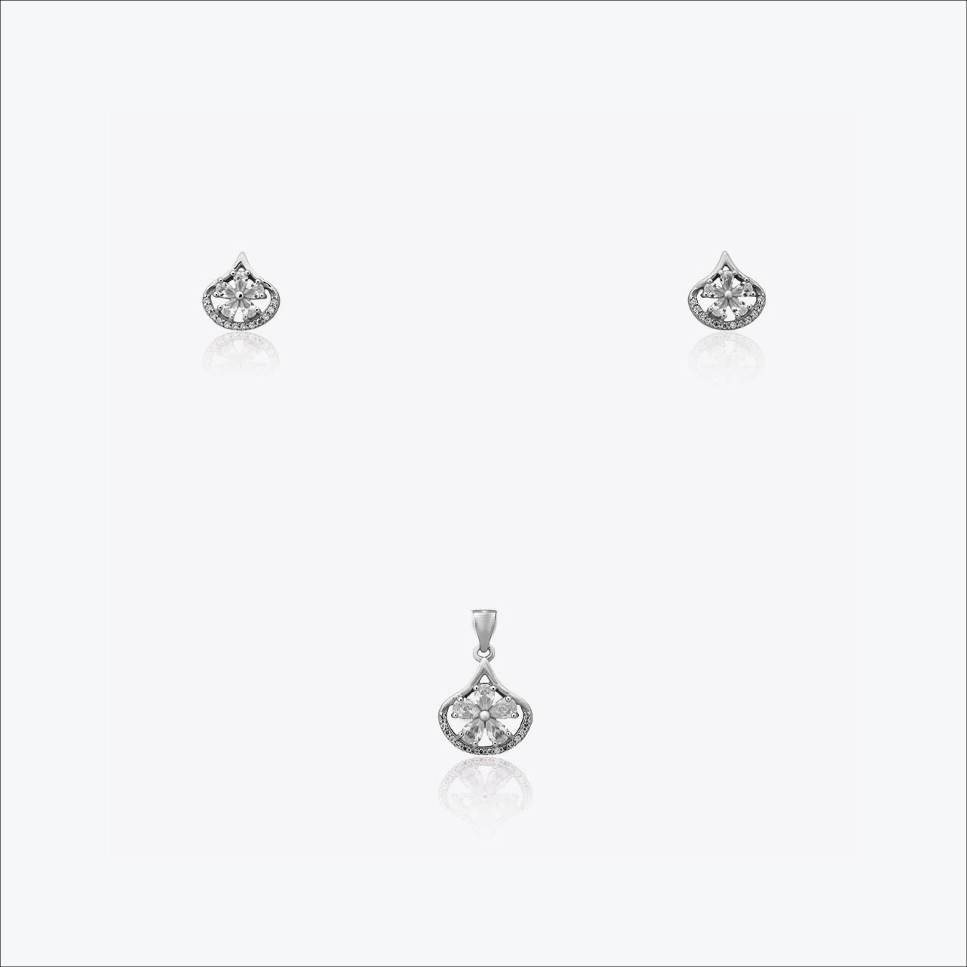 Eterna Halo Pendant – Sterling Silver Shine