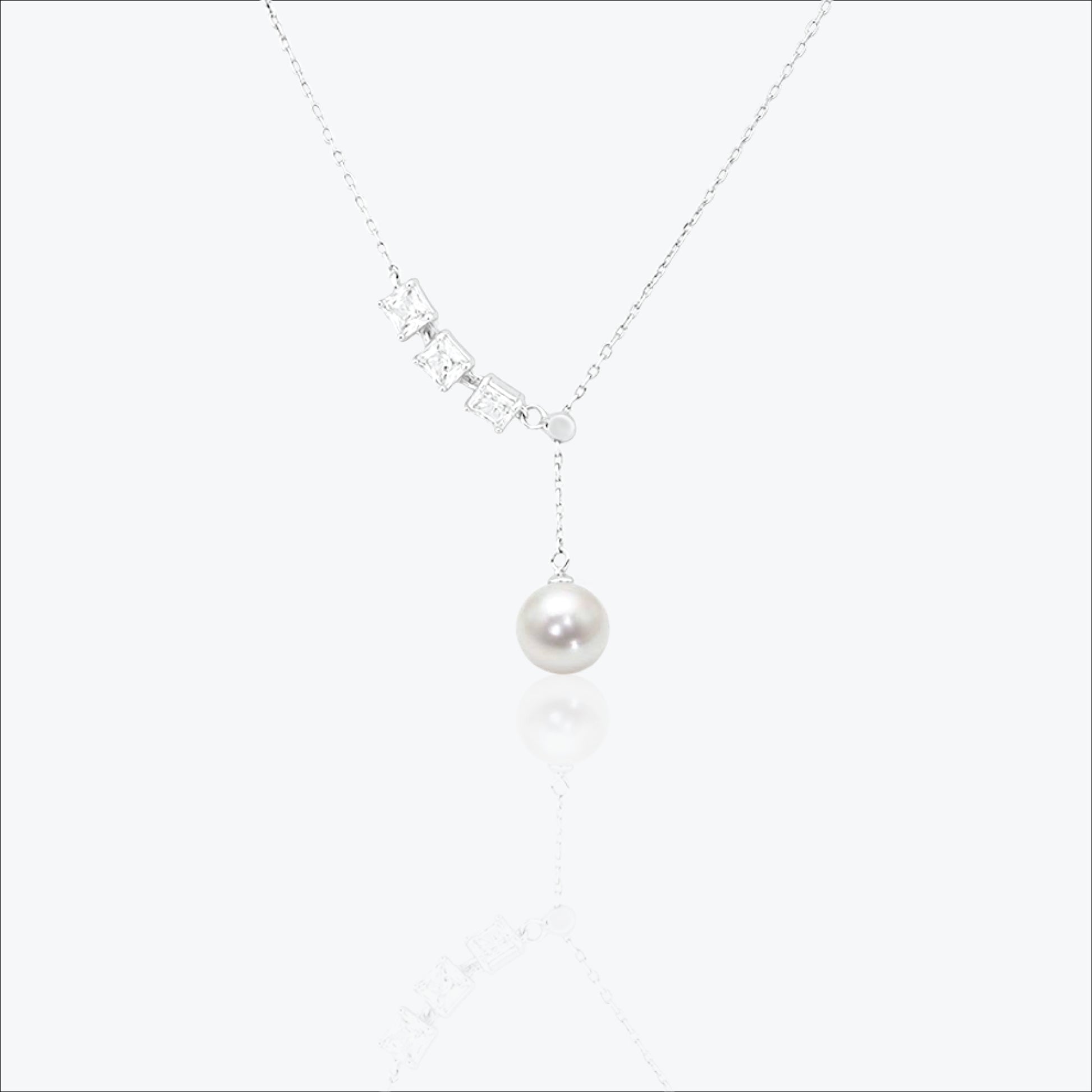 Pearlfall Pendant – Sterling Silver Radiance