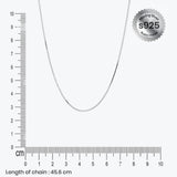 Lustre Line Chain in silver