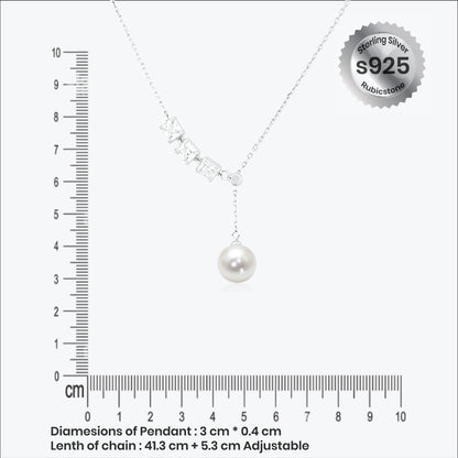 Pearlfall Pendant – Sterling Silver Radiance