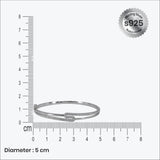 Lustre Loop Bracelet in Silver