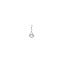 Halo Drift Pendant with earrings Set in silver