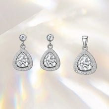 Eira Trio Pendant with earrings set in Silver