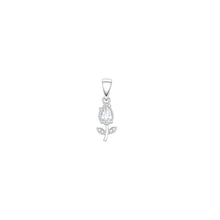 Petal Dew Pendant with earrings in silver