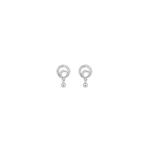 Celeste Flow Pendant with earrings in silver