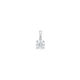 Prisma Pendant with earrings in silver