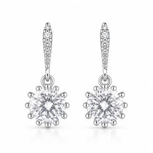 Radiant drop women`s Earrings in silver