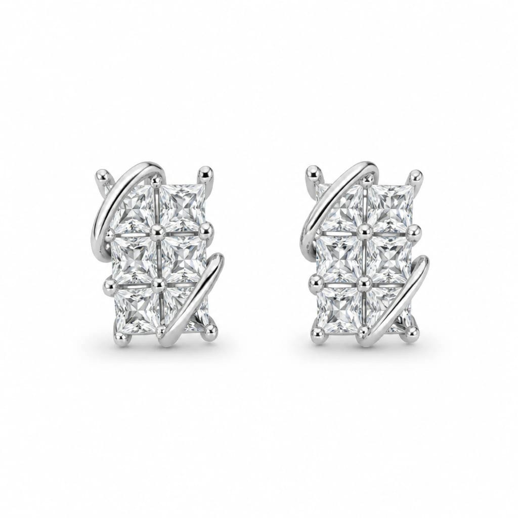 Silver Crossgleam Earring
