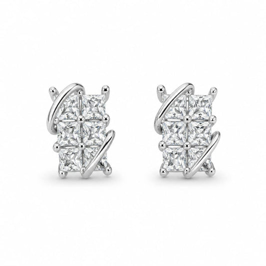Silver Crossgleam Earring