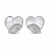 Silver Artistic Eye Women`s Studs