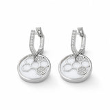 Sterling Silver  Hexa Gleam Earring