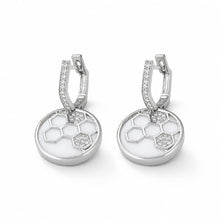 Sterling Silver  Hexa Gleam Earring
